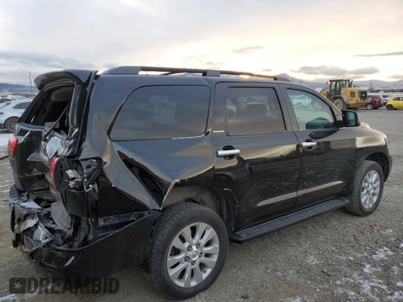 2016 Toyota Sequoia Platinum with VIN 5TDDY5G14GS130926, listed as a Copart auction lot 81528213 with 160,402 mi miles. Bid and sale history available at carsss.com. Image 3.