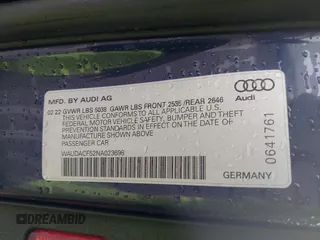 2022 Audi A5 Sportback S line Premium with VIN WAUDACF52NA023698, listed as a IAAI auction lot 41874459 with 45,967 mi miles. Bid and sale history available at carsss.com. Image 9.