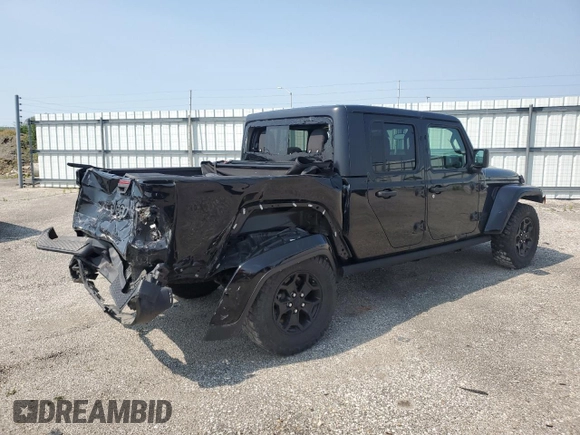 2021 Jeep Gladiator Willys z VIN 1C6HJTAG4ML600996, wystawiony jako Copart lot #59465435 z przebiegiem 62 574 mil mil oraz Szkoda całkowita • Salvage title. Historia ofert i sprzedaży dostępna na DreamBid. Obrazek 3.