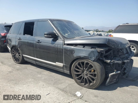 2016 Land Rover Range Rover with VIN SALGR2KF0GA298046, listed as a Copart auction lot 61105655 with 84,545 mi miles and Salvage title. Bid and sale history available at DreamBid. Image 4.