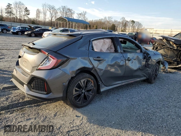 2018 Honda Civic EX with VIN SHHFK7H5XJU216923, listed as a Copart auction lot 49716635 with Not provided miles and Salvage title. Bid and sale history available at DreamBid. Image 3.