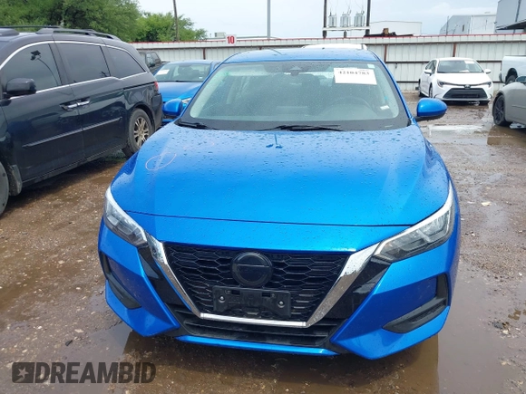 2022 Nissan Sentra SV with VIN 3N1AB8CV8NY256729, listed as a IAAI auction lot 42104783 with 43,792 mi miles. Bid and sale history available at carsss.com. Image 12.