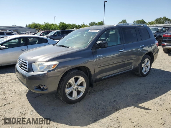 2010 Toyota Highlander Limited with VIN 5TDDK3EH6AS002572, listed as a Copart auction lot 55989285 with 197,536 mi miles and Salvage title. Bid and sale history available at DreamBid. Image 1.