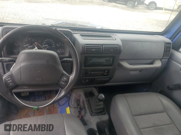 1998 Jeep Wrangler Sport with VIN 1J4FY19S5WP707201, listed as a Copart auction lot 86632884 with 0 mi miles and Salvage Title. Bid and sale history available at carsss.com. Image 8.