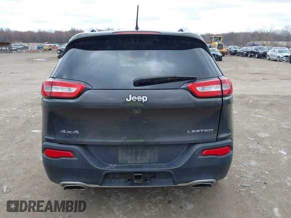 2015 Jeep Cherokee Limited with VIN 1C4PJMDS5FW587879, listed as a IAAI auction lot 41864622 with 143,843 mi miles. Bid and sale history available at carsss.com. Image 17.