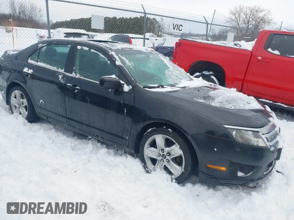 2012 Ford Fusion SPORT with VIN 3FAHP0DC1CR272540, listed as a IAAI auction lot 41454578 with 141,308 mi miles. Bid and sale history available at carsss.com. Image 1.
