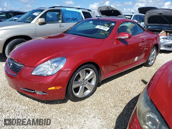 2007 Lexus SC 430 with VIN JTHFN45Y079010971, listed as a Copart auction lot 73927854 with 86,436 mi miles and Non Repairable. Bid and sale history available at DreamBid. Image 1.