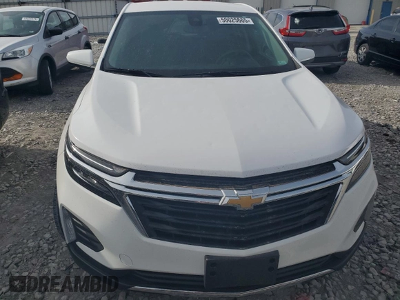 2022 Chevrolet Equinox LT with VIN 3GNAXKEV5NL193280, listed as a Copart auction lot 50025665 with 56,555 mi miles and Salvage Title. Bid and sale history available at DreamBid. Image 5.