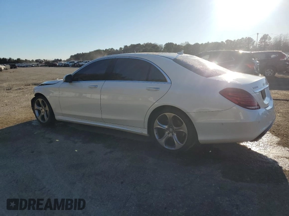 2016 Mercedes-Benz S 550 with VIN WDDUG8CB0GA230317, listed as a Copart auction lot 88218235 with 89,540 mi miles and Salvage Title. Bid and sale history available at carsss.com. Image 2.