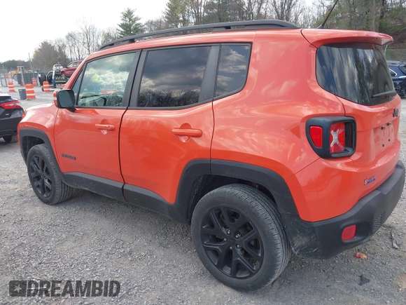 2017 Jeep Renegade Latitude with VIN ZACCJBBBXHPE65153, listed as a IAAI auction lot 41888902 with 97,221 mi miles. Bid and sale history available at carsss.com. Image 3.
