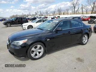 2007 BMW 5 Series 525i with VIN WBANE53577CY08041, listed as a Copart auction lot 50399925 with Not Provided miles and Salvage Title. Bid and sale history available at carsss.com. Image 1.