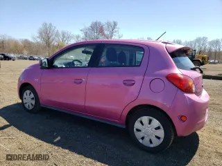 2015 Mitsubishi Mirage DE with VIN ML32A3HJ4FH055150, listed as a Copart auction lot 53361775 with 55,736 mi miles and Salvage Title. Bid and sale history available at carsss.com. Image 2.