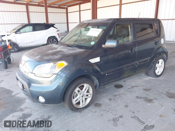 2011 Kia Soul + with VIN KNDJT2A25B7279401, listed as a IAAI auction lot 41874955 with 177,944 mi miles. Bid and sale history available at carsss.com. Image 2.