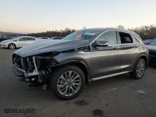 2024 Infiniti QX50 LUXE with VIN 3PCAJ5BB0RF115287, listed as a Copart auction lot 42433715 with 0 mi miles and Salvage Title. Bid and sale history available at carsss.com. Image 1.