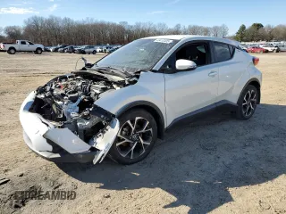 2018 Toyota C-HR XLE with VIN NMTKHMBXXJR020708, listed as a Copart auction lot 46410405 with 0 mi miles and Salvage Title. Bid and sale history available at carsss.com. Image 1.