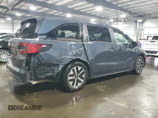 2025 Honda Odyssey EX-L с VIN 5FNRL6H66SB009185, выставлен на аукционе Copart как лот 57158115 с пробегом 8 541 миль миль и Списание • Salvage title. История ставок и продаж доступна на DreamBid. Изображение 3.