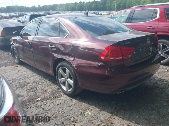 2012 Volkswagen Passat SE с VIN 1VWBP7A39CC082767, выставлен на аукционе IAAI как лот 42096139 с пробегом 119 736 миль миль и . История ставок и продаж доступна на DreamBid. Изображение 3.