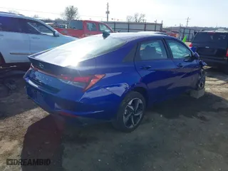 2023 Hyundai Elantra SEL with VIN KMHLS4AG2PU477344, listed as a IAAI auction lot 41434188 with 24,610 mi miles. Bid and sale history available at carsss.com. Image 4.