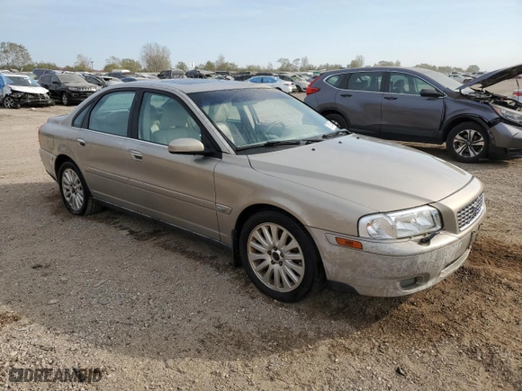 2004 Volvo S80 with VIN YV1TS91Z941377803, listed as a Copart auction lot 75029654 with 104,754 mi miles and Salvage Title. Bid and sale history available at carsss.com. Image 4.