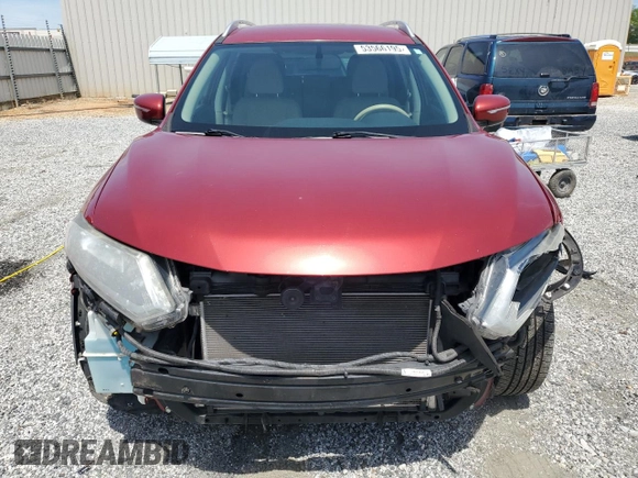 2015 Nissan Rogue SV with VIN KNMAT2MT9FP557680, listed as a Copart auction lot 53566195 with 72,907 mi miles and Salvage Title. Bid and sale history available at DreamBid. Image 5.