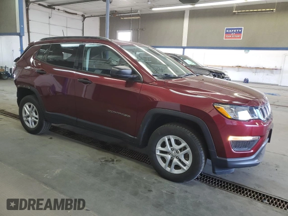 2021 Jeep Compass Freedom with VIN 3C4NJDAB6MT537376, listed as a Copart auction lot 54901395 with 31,164 mi miles and Salvage Title. Bid and sale history available at carsss.com. Image 4.