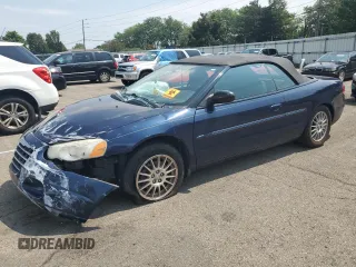 2005 Chrysler Sebring Touring with VIN 1C3EL55R25N595806, listed as a Copart auction lot 44958155 with 90,227 mi miles and Salvage Title. Bid and sale history available at DreamBid. Image 1.