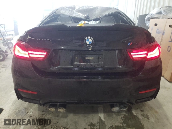 2020 BMW M4 with VIN WBS4Y9C08LFH71555, listed as a Copart auction lot 76549633 with 23,322 mi miles. Bid and sale history available at carsss.com. Image 6.
