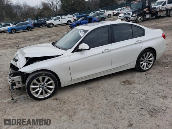 2018 BMW 3 Series 320i xDrive with VIN WBA8E5G53JNV02425, listed as a Copart auction lot 43974145 with 169,091 mi miles and Salvage Title. Bid and sale history available at carsss.com. Image 1.