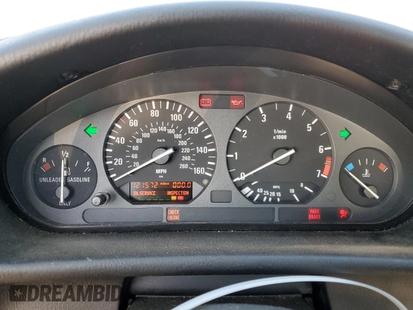 1995 BMW 3 Series 318iC with VIN WBABK6325SED18057, listed as a Copart auction lot 48123025 with 121,572 mi miles and Salvage Title. Bid and sale history available at carsss.com. Image 9.