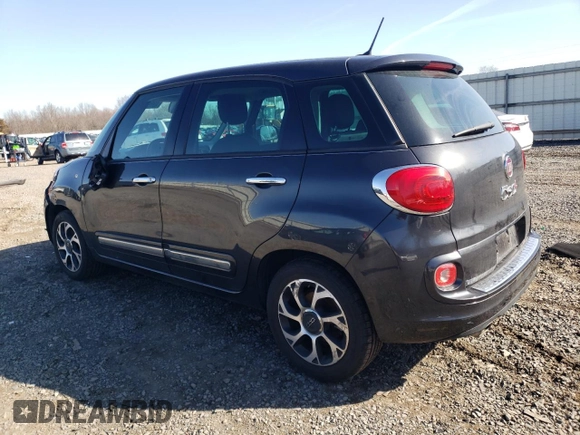 2014 FIAT 500L Lounge with VIN ZFBCFACH0EZ004946, listed as a Copart auction lot 49595515 with 98,669 mi miles and Salvage Title. Bid and sale history available at carsss.com. Image 2.