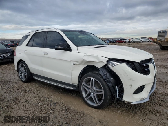 2018 Mercedes-Benz GLE 43 AMG with VIN 4JGDA6EB9JA996305, listed as a Copart auction lot 44538815 with 67,610 mi miles and Salvage Title. Bid and sale history available at DreamBid. Image 4.