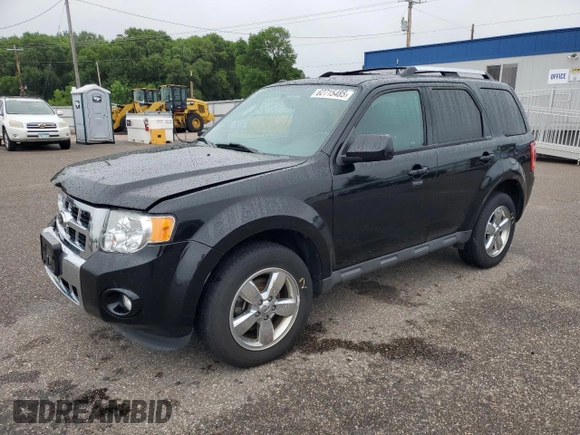 2012 Ford Escape Limited with VIN 1FMCU9E74CKC41169, listed as a Copart auction lot 62715485 with 146,586 mi miles and Salvage title. Bid and sale history available at DreamBid. Image 1.