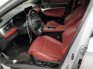 2023 Genesis G70 3.3T with VIN KMTG54TEXPU114395, listed as a Copart auction lot 81237134 with 27,207 mi miles and Salvage Title. Bid and sale history available at DreamBid. Image 7.