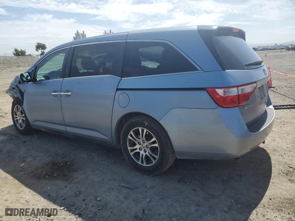 2013 Honda Odyssey EX with VIN 5FNRL5H44DB021590, listed as a Copart auction lot 49487515 with 107,244 mi miles and Salvage Title. Bid and sale history available at carsss.com. Image 2.