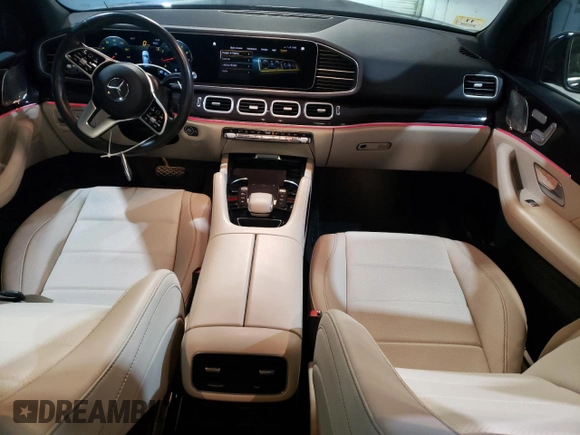 2021 Mercedes-Benz GLE 350 with VIN 4JGFB4KB6MA490787, listed as a Copart auction lot 49259735 with 47,664 mi miles and Salvage title. Bid and sale history available at DreamBid. Image 8.