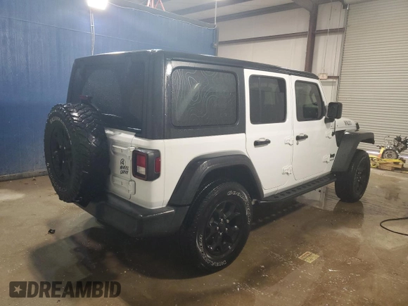 2020 Jeep Wrangler Unlimited Willys with VIN 1C4HJXDN2LW170053, listed as a Copart auction lot 50265365 with 76,682 mi miles and Clean title. Bid and sale history available at DreamBid. Image 3.