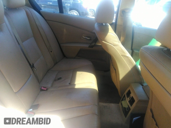 2005 BMW 5 Series 530i with VIN WBANA73555CR59173, listed as a IAAI auction lot 41715558 with 266,464 mi miles and . Bid and sale history available at carsss.com. Image 8.
