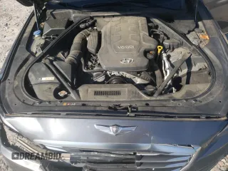 2015 Hyundai Genesis 3.8L with VIN KMHGN4JE0FU071228, listed as a Copart auction lot 52076305 with 34,557 mi miles and Salvage Title. Bid and sale history available at DreamBid. Image 11.