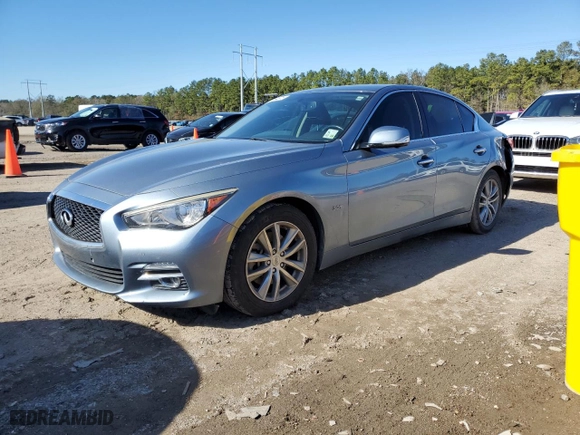 2017 Infiniti Q50 3.0t Premium with VIN JN1EV7AP4HM730139, listed as a Copart auction lot 87694875 with NaN miles and Salvage Title. Bid and sale history available at carsss.com. Image 1.