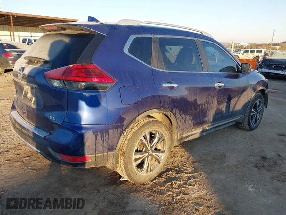 2017 Nissan Rogue SV with VIN JN8AT2MTXHW130635, listed as a IAAI auction lot 41334028 with 159,199 mi miles and . Bid and sale history available at DreamBid. Image 4.