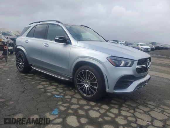 2023 Mercedes-Benz GLE 450 with VIN 4JGFB5KB2PA871580, listed as a Copart auction lot 44993365 with 18,013 mi miles and Salvage title. Bid and sale history available at DreamBid. Image 4.