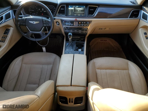 2015 Hyundai Genesis 3.8L with VIN KMHGN4JE8FU057612, listed as a Copart auction lot 88137915 with 105,834 mi miles and Salvage Title. Bid and sale history available at carsss.com. Image 8.