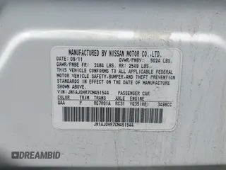 2012 Infiniti EX Journey z VIN JN1AJ0HR7CM451544, wystawiony jako IAAI lot #42037474 z przebiegiem 78 150 mil mil oraz . Historia ofert i sprzedaży dostępna na DreamBid. Obrazek 9.