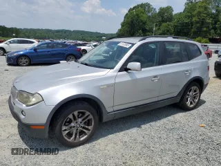 2007 BMW X3 3.0si with VIN WBXPC93467WF09595, listed as a Copart auction lot 61132885 with 131,545 mi miles and Salvage title. Bid and sale history available at DreamBid. Image 1.