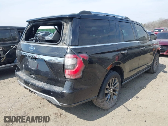 2019 Ford Expedition Limited with VIN 1FMJU1KT5KEA42669, listed as a IAAI auction lot 41649675 with 1 mi miles. Bid and sale history available at carsss.com. Image 4.