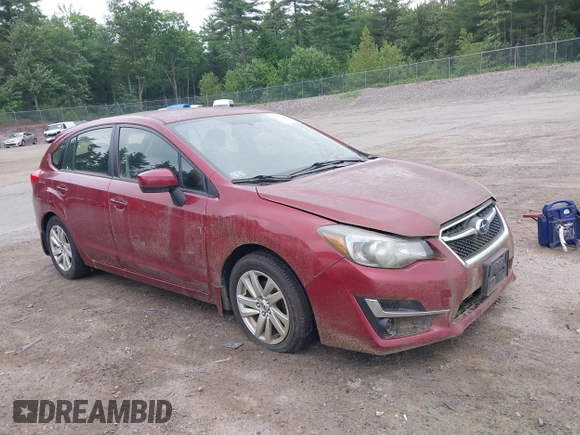2016 Subaru Impreza Premium with VIN JF1GPAB69G8261730, listed as a IAAI auction lot 42633024 with 58,110 mi miles and . Bid and sale history available at DreamBid. Image 1.