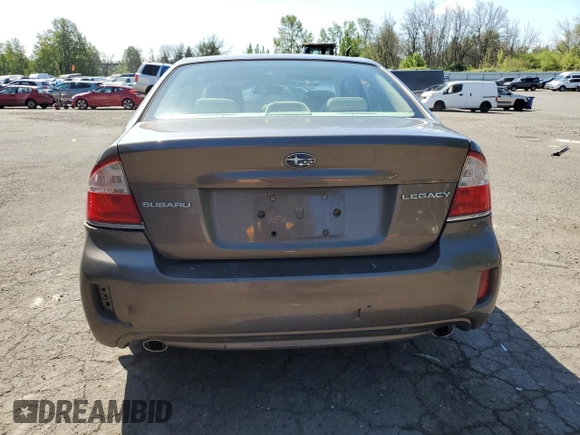 2008 Subaru Legacy Limited with VIN 4S3BL626687215616, listed as a Copart auction lot 53711115 with 117,860 mi miles and Salvage title. Bid and sale history available at DreamBid. Image 6.