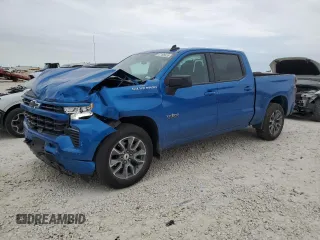2024 Chevrolet Silverado 1500 RST with VIN 1GCPADED5RZ186884, listed as a Copart auction lot 47168455 with 15,515 mi miles and Salvage Title. Bid and sale history available at carsss.com. Image 1.