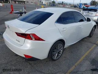 2015 Lexus IS 250 with VIN JTHBF1D23F5062561, listed as a IAAI auction lot 41679995 with 134,854 mi miles. Bid and sale history available at carsss.com. Image 4.