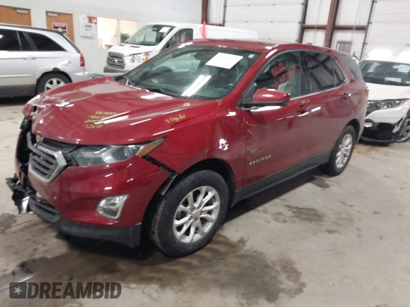 2020 Chevrolet Equinox LT with VIN 3GNAXUEVXLL124710, listed as a IAAI auction lot 41453262 with 70,687 mi miles. Bid and sale history available at carsss.com. Image 17.